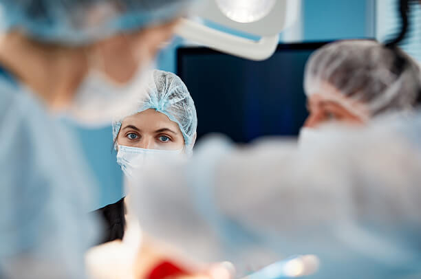 surgeons in operating room